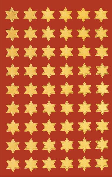 Whn-Sticker Sterne gold