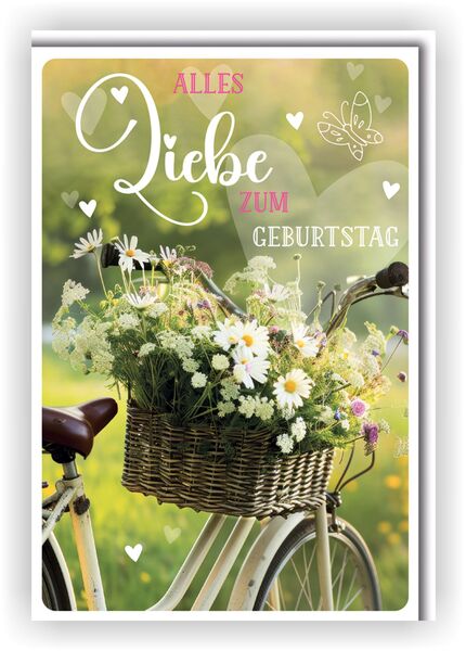 Bill. Geburtstag Blumen-Rad