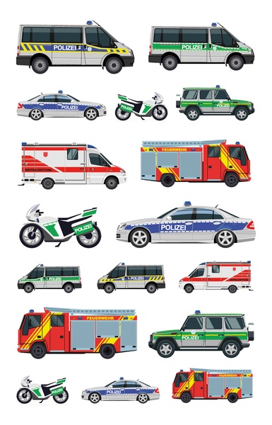 Schmucketiketten Fahrzeuge