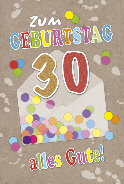 Bill. Fixzahl Konfetti 30