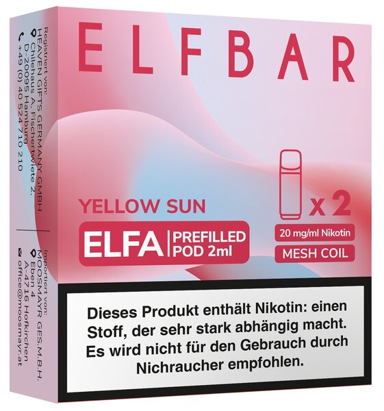 ELFA Pods Yellow Sun