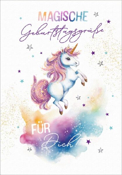 Bill. Geburtstag Einhorn