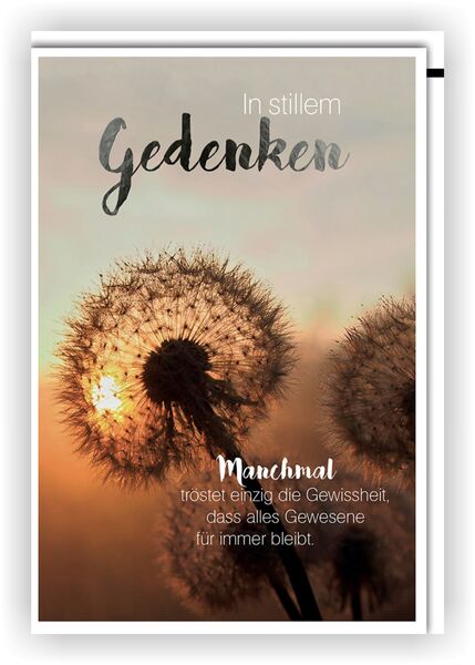 Bill. Trauer Pusteblume