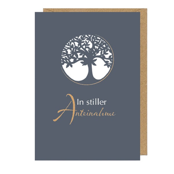 Bill. Trauer Laserkarte Baum