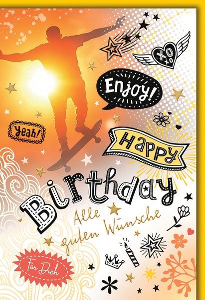 Bill. Geburtstag Skater