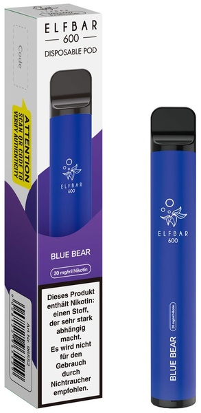 ELFBAR E-Zig. Blue Bear
