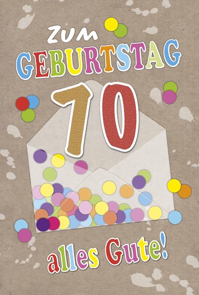 Bill. Fixzahl Konfetti 70