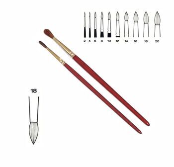 Haarpinsel einfach rot Haarpinsel einfach rot