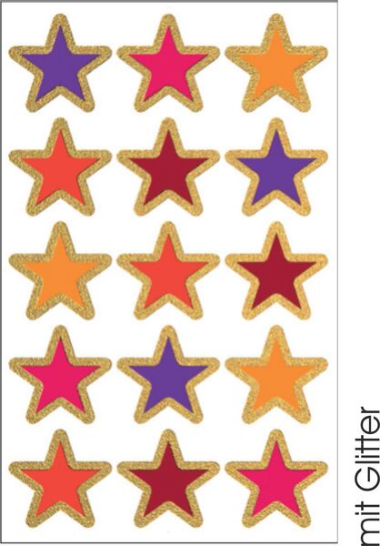 Whn-Sticker Sterne bunt