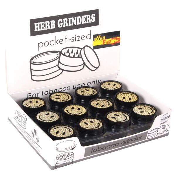 Grinder Mini Metall Smiley