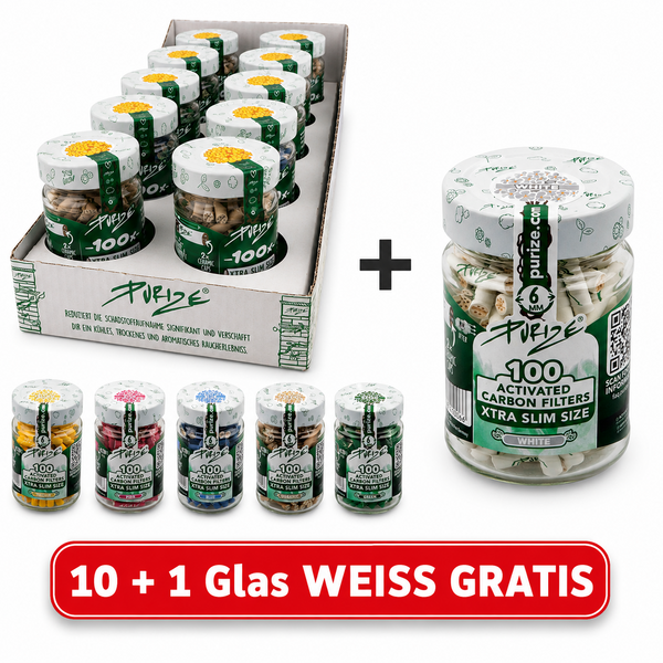 PURIZE® Aktivkohlefilter/Glas