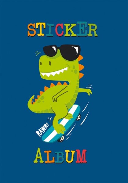 Sticker-Album A5 Dino