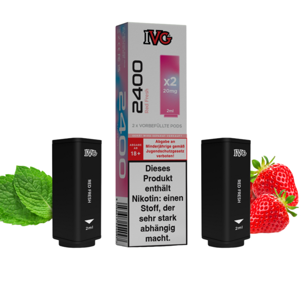 IVG 2400 Pods 2er Red Fresh