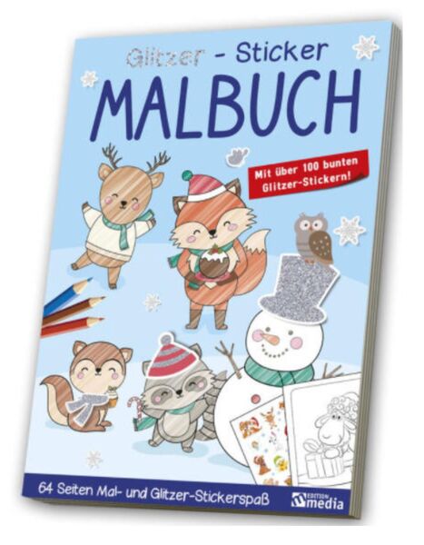 Glitzersticker-Malbuch Winter Glitzersticker-Malbuch Winter