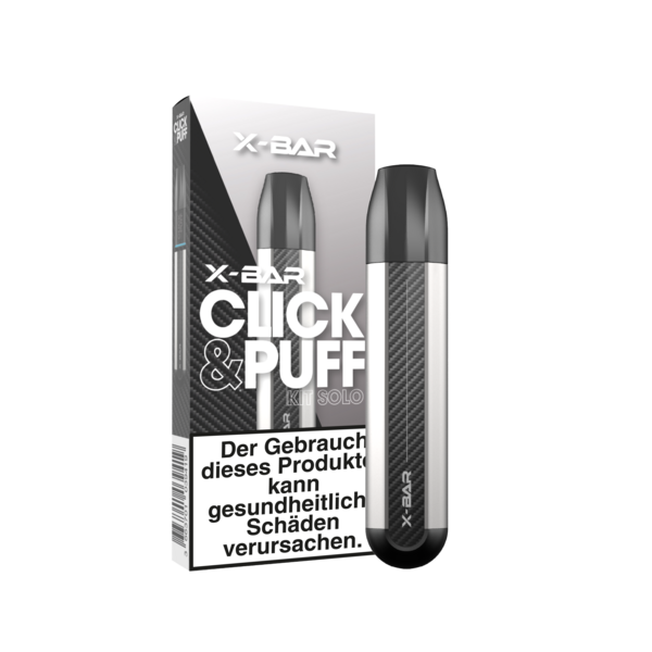 X-Bar Click & Puff Kit Silver
