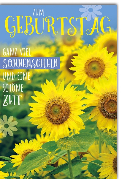 Bill. Geburtstag Sonnenblume Bill. Geburtstag Sonnenblume