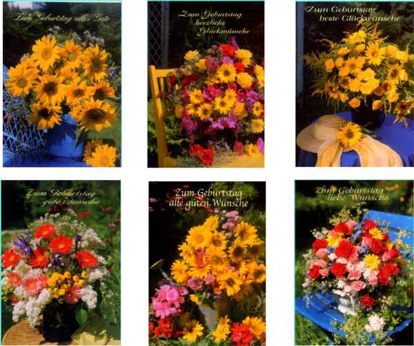 Geburtstagskarten Blumen