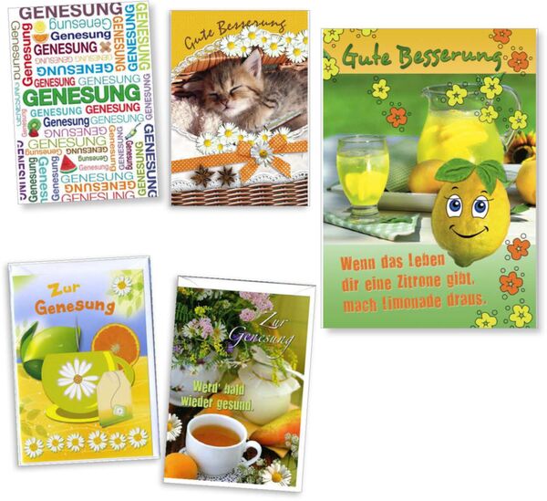 Bill. Genesung, 5 Motive sort.