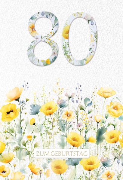 Bill. Fixzahl Blumen 80