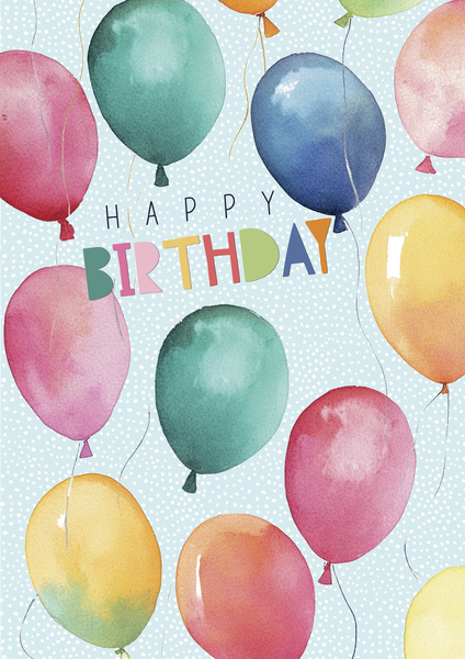 Riesen Bill. A4 Geb.Luftballon