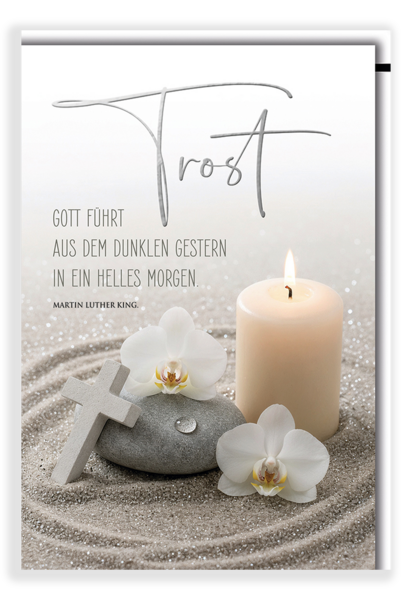 Bill. Trauer Kerze/Kreuz