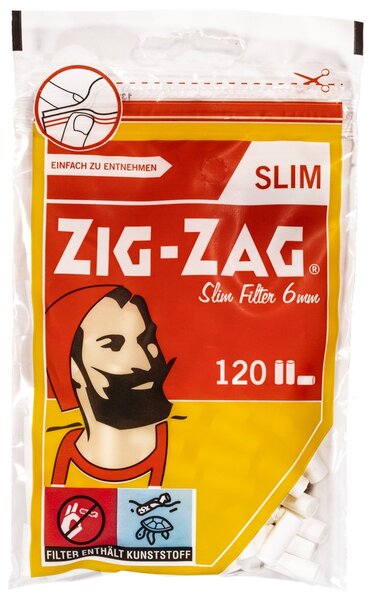 Zig Zag Slim Drehfilter 6 mm