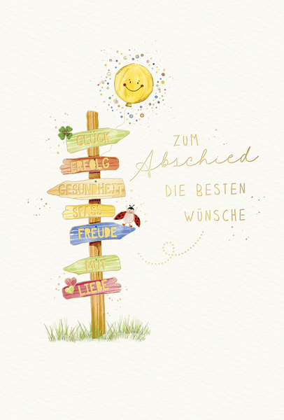 Bill. Abschied Wegweiser