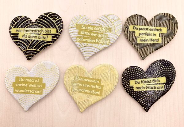 Magnet-Herz mit Spruch