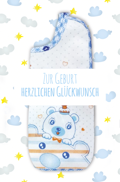 Bill. Ereignis Lätzchen blau