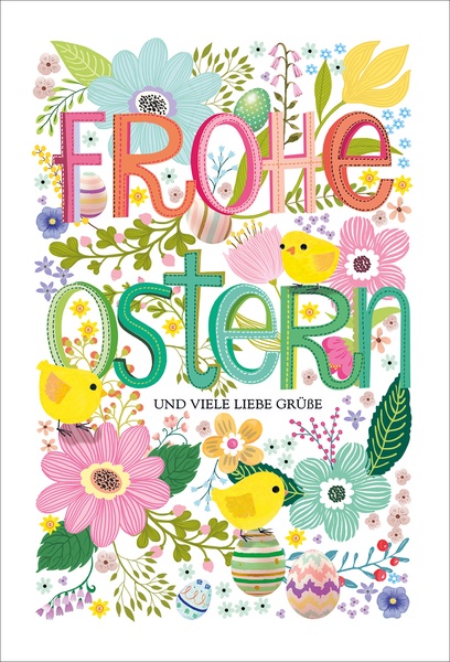 Bill. Ostern Blumen/Eier