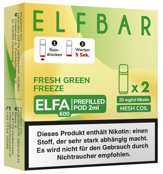 ELFA Pods Sour/Fresh Green Fr.