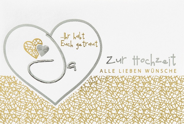 Bill. Vermählung Herz, quer