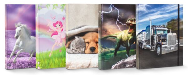 Heftbox für Kids, 5 Motive