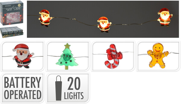 Lichterkette Figuren 20 LED