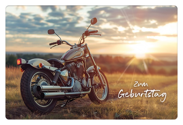 Bill. Geburtstag Motorrad