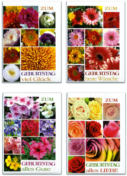 Bill. Geburtstag Blumen