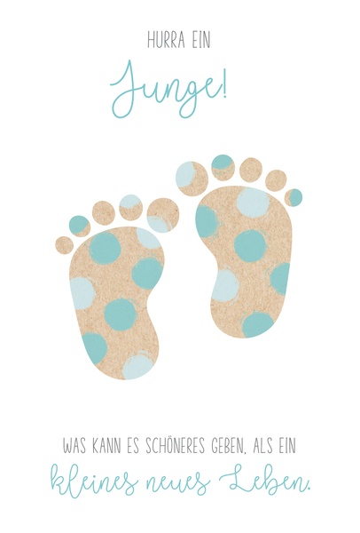 Bill. Ereignis Füße blau