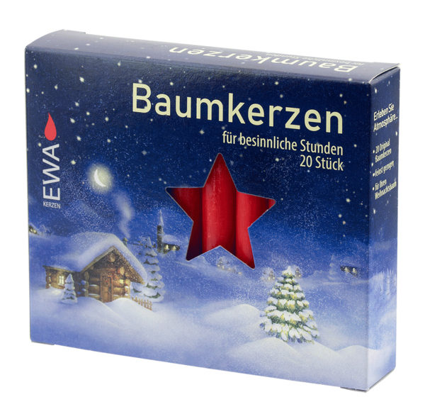 Christbaumkerzen/20 rot Christbaumkerzen/20 rot