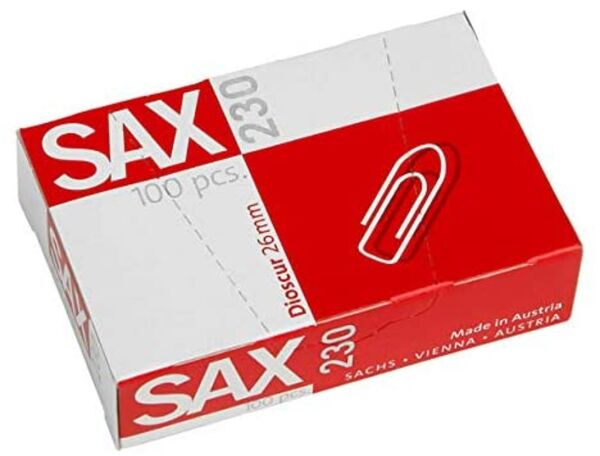 Büroklammern Sax 26 mm