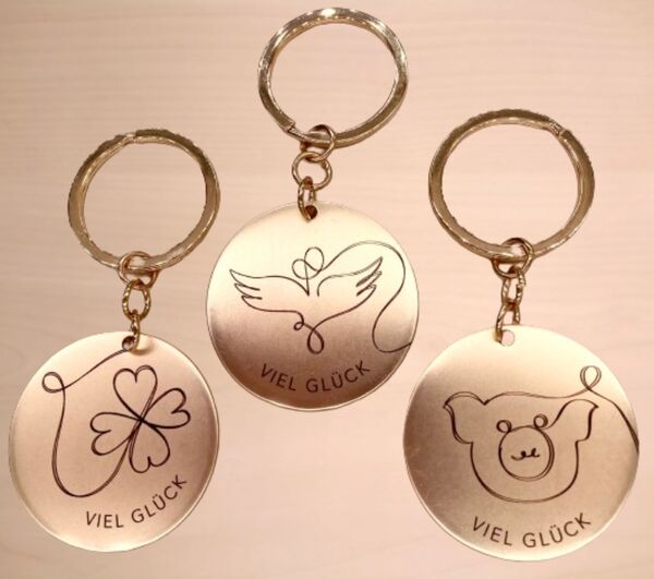 Schlüsselanhänger gold