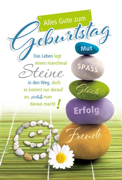 Bill. Geburtstag Steine