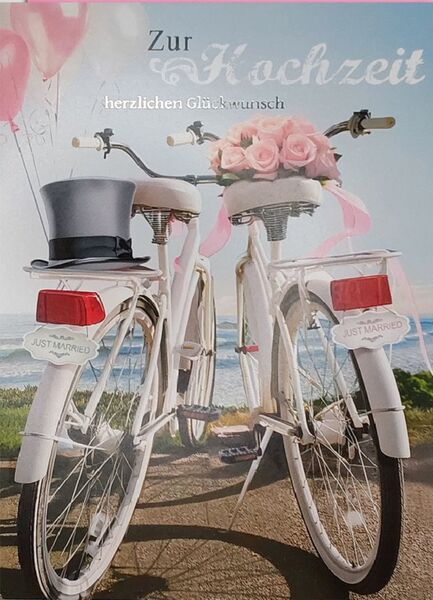Bill. Vermählung  2 Fahrräder
