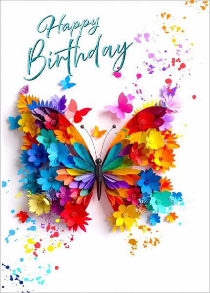 Bill. Geburtstag Schmetterling