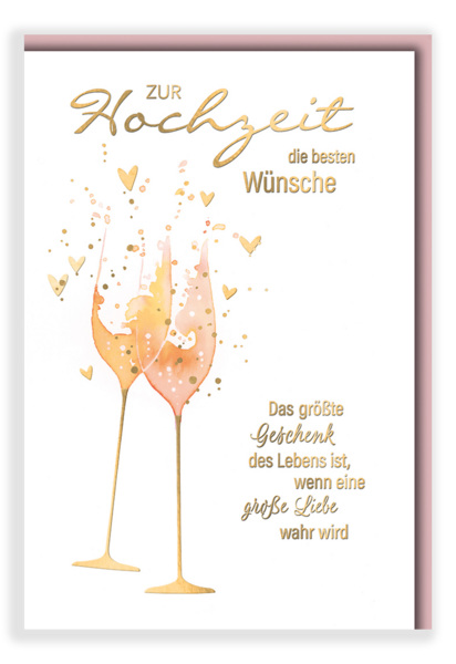 Bill. Vermählung Sektgläser