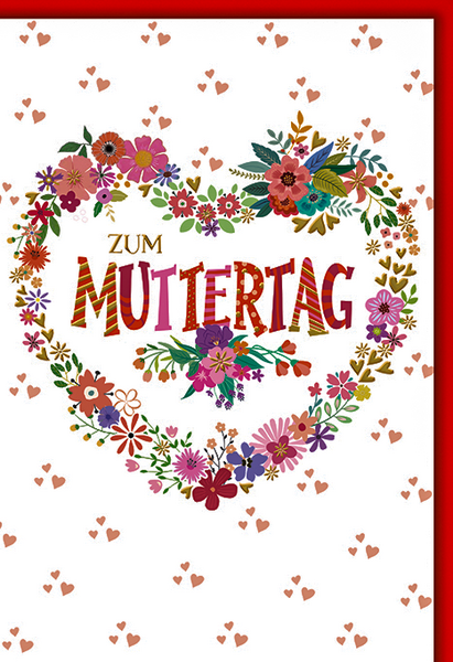 Bill. Muttertag Blumenherz