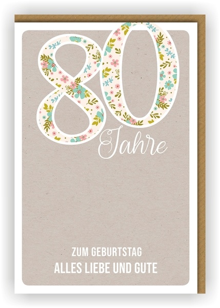 Bill. FZ Grau, Blümchen 80