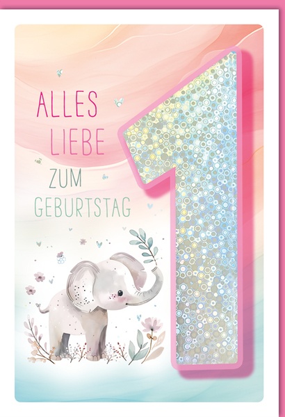 Bill. Fixzahl Happy B. 1 rosa