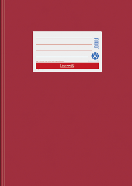 Papier Heftschoner A4 rot