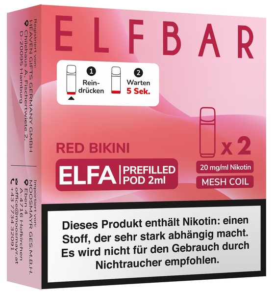 ELFA Pods Red Bikini