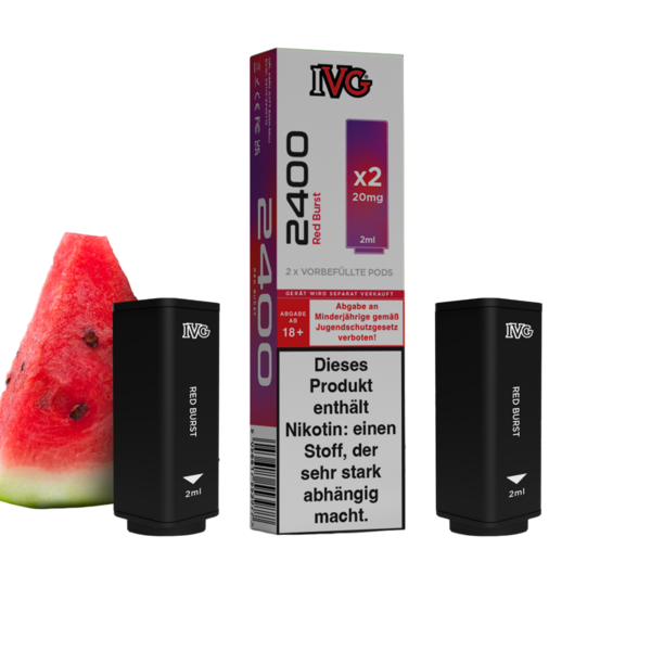 IVG 2400 Pods 2er Juicy Red